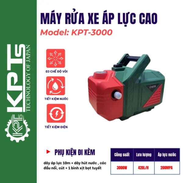 Máy Rửa Xe Áp Lực Cao KPTs KPT-3000